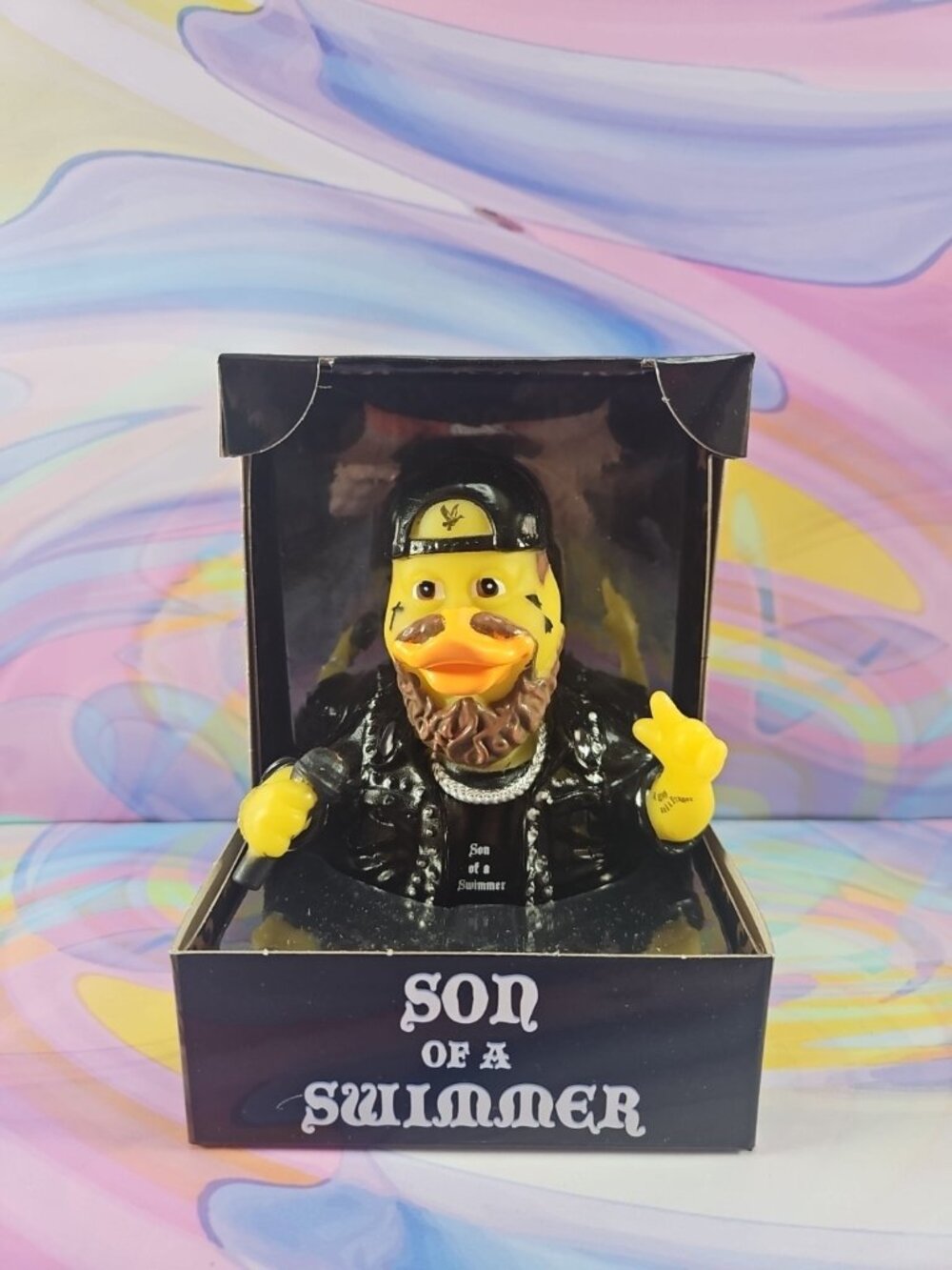 Celebriducks Jelly Shoals - Son of a Swimmer Rubber Duck Collectible New in Box